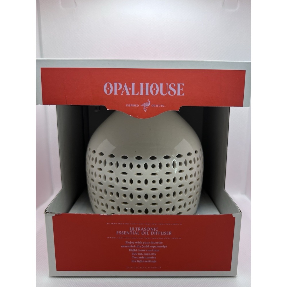 Opalhouse Ultrasonic Essential Oil Diffuser 300ml New in Box 2 Mist Modes 6 LEDs